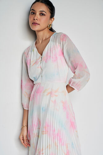 Candyfloss Pleated Dress, Pink, image 2